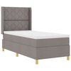 vidaXL Letto a molle con strisce LED Talpa 90 x 190 cm Tessuto