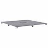 vidaXL Base per ombrellone Aspetto legno grigio scuro 100 x 100 x 4 cm