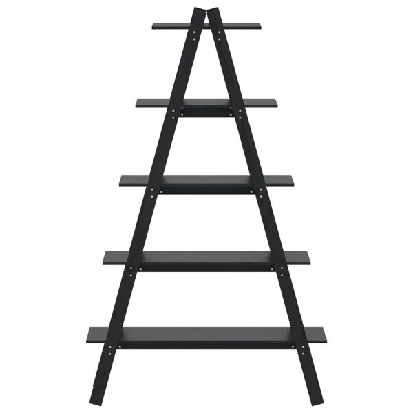vidaXL Scaffale 5 Ripiani a Forma di A 110x40x180,5 cm Massello Pino