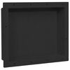 vidaXL Nicchia da Doccia in Nero Opaco 41x51x10 cm