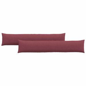 vidaXL Cuscini da Divano 2 pcs Rosso Vino 200 x 40 cm Tessuto