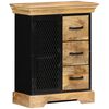 vidaXL Credenza 60x30x75 cm in Legno Massello di Mango
