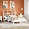 vidaXL Letto Libreria senza Materasso Bianco 140x190 cm Legno di Pino