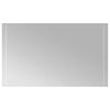 vidaXL Specchio da bagno LED Trasparente 100 x 60 cm vetro temperato
