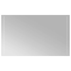 vidaXL Specchio da bagno LED Trasparente 100 x 60 cm vetro temperato