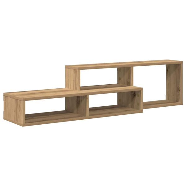 vidaXL SupportoperTVaparete 120x25x28,5cm Legno multistrato