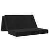 vidaXL Divano Letto Pieghevole 140 x 67 x 45 cm Nero