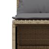vidaXL Set Divano da Giardino 4 pz con Cuscini Beige in Polyrattan