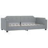 vidaXL Divano Letto Estraibile Cassetti Grigio Chiaro 90x200cm Tessuto