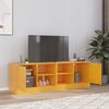 vidaXL Mobili TV 2 pz Giallo Senape 67x39x44 cm in Acciaio