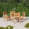 vidaXL Set da Pranzo per Giardino 5 pz in Legno Massello di Teak