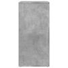 vidaXL Credenze 2 pz Grigio Cemento 79x38x80 cm in Legno Multistrato