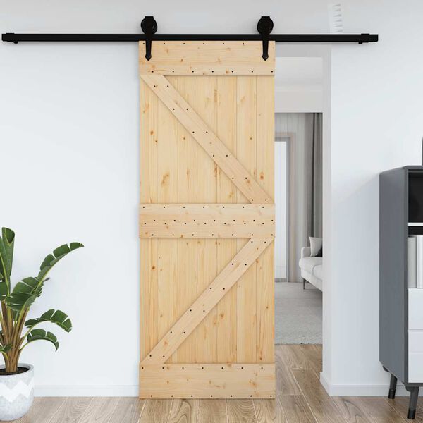 vidaXL Porta NARVIK 70x210 cm in Legno Massello di Pino