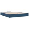 vidaXL Struttura Letto Pouf senza Materasso Blu 180x200cm in Tessuto