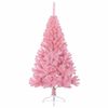 vidaXL Albero di Natale artificiale con luci integrate Rosa 120 cm PVC