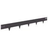 vidaXL Bordura per Prato 30 pz 100 x 12 cm Acciaio Nero