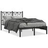 vidaXL Giroletto con Testiera in Metallo Nero 120x190 cm