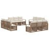 vidaXL Set Divano da Giardino 12 pz Beige polyrattan