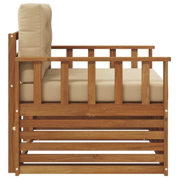 vidaXL Set di divani da esterno Legno di Acacia Massello e Poliestere