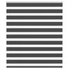 vidaXL Tenda a Rullo Zebra Nero Larghezza Tessuto 125,9 cm Poliestere