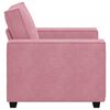 vidaXL Divano Sedia Rosa 100x78x84 cm Velluto