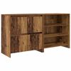 vidaXL Credenza 2 pcs Legno vecchio 70 x 41 x 75 cm Legno multistrato