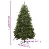 vidaXL Albero di Natale Artificiale Incernierato con Base Verde 210 cm