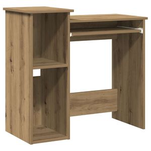vidaXL Scrivania Mensole Rovere Artigianale 84x40x78 cm Truciolato