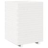 vidaXL Fioriera da Giardino Bianca 50x50x72,5cm Legno Massello di Pino