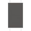 vidaXL Tenda Plissettata Nera 80x150 cm Larghezza Tessuto 79,4 cm