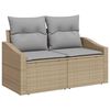 vidaXL Set Divano da Giardino 7 pcs beige e grigio chiaro