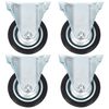 vidaXL Rotelle Fisse 4 pz 75 mm