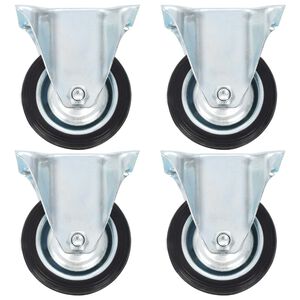 vidaXL Rotelle Fisse 4 pz 75 mm