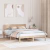 vidaXL Struttura del letto Naturale 150 x 200 cm Pino massello