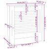 vidaXL Copertura per Radiatore Bianca in MDF 78 cm