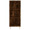 vidaXL Credenza Rovere Fumo 34,5x34x180 cm in Legno Multistrato