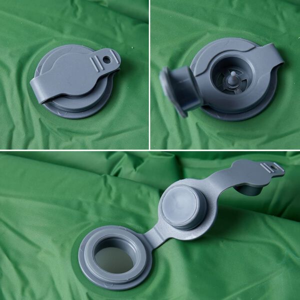 vidaXL Materasso Campeggio Autogonfiabile con Cuscini 1 Persona Verde