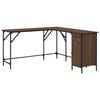 vidaXL Scrivania Rovere Marrone 141x141x75 cm in Legno Multistrato
