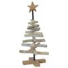 vidaXL Albero di Natale Marrone 60 cm Legno di teak solido