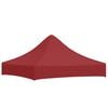 vidaXL Tetto per Tendone per Feste 2x2 m Rosso Borgogna 270 g/m&sup2;