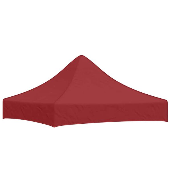 vidaXL Tetto per Tendone per Feste 2x2 m Rosso Borgogna 270 g/m&sup2;
