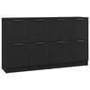 vidaXL Credenze 2 pz Nere 60x30x70 cm in Legno Multistrato
