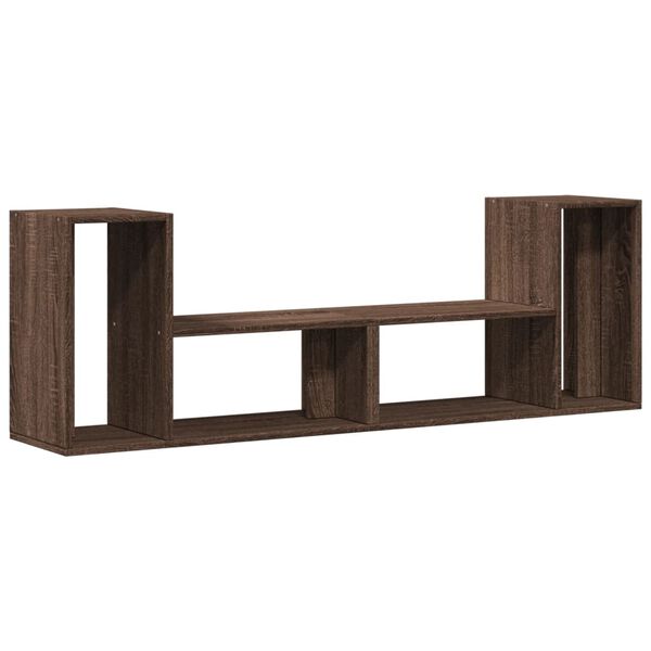 vidaXL Mobili TV 2 pz Rovere Marrone 75x30x50 cm in Legno Multistrato