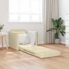 vidaXL Divano letto Crema 74 x 77 x 81 cm Velluto
