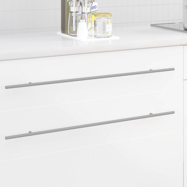 vidaXL Maniglia per Armadio 12 pcs Argento 800 mm Acciaio inossidabile