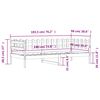 vidaXL Dormeuse senza Materasso Bianca 90x190 cm Legno Massello Pino