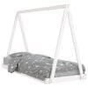 vidaXL Giroletto per Bambini Bianco 80x200cm in Legno Massello di Pino