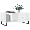 vidaXL Tavolino da Salotto Bianco Lucido 90x50x40 cm Legno Multistrato