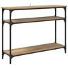 vidaXL Tavolo consolle Rovere artigianale 100 x 29 x 75 cm