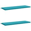 vidaXL Cuscini per Panchina SOEST 2 pz 100% Poliestere Turchese